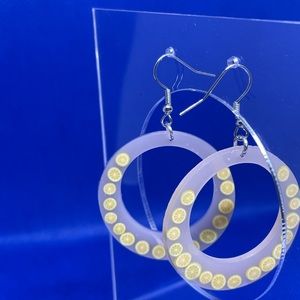 Hoop Tiny Lemons Lemonade Earrings